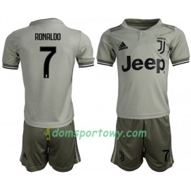 Koszulka Juventus Ronaldo 7 Dziecięcy Wyjazdowe Koszulki Piłkarskie 2018-2019 Krótki Rękaw